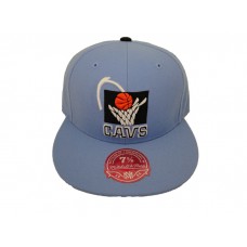 Mitchell & Ness Cavs Retro Fitted Hat Powder Blue